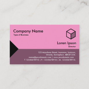 Edge Triangle II - Shades of Pink Business Card