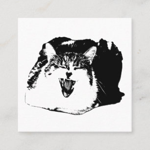 Edge Work, Signature Meow Square Business Card
