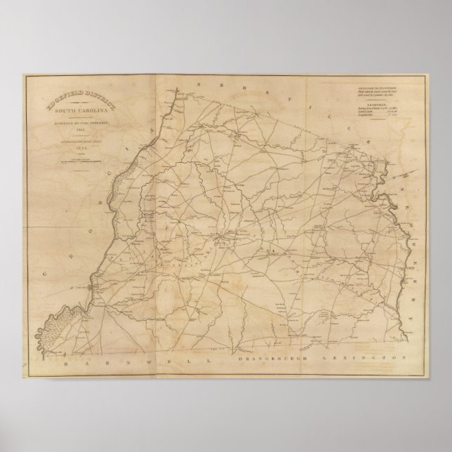 Edgefield District, South Carolina Poster (Front)