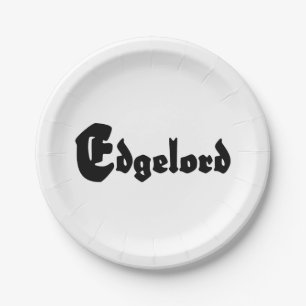 Edgelord Paper Plate