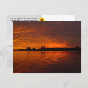 Edgewater, NJ Skyline - H postcard