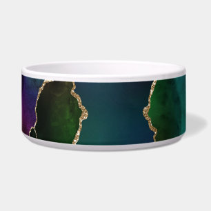 Edgy Agate Dark Moody Jewel Tone Mystic Teal