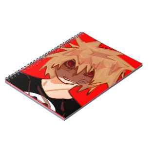 Edgy Anime Boy Grunge Aesthetic Spiral Notebook