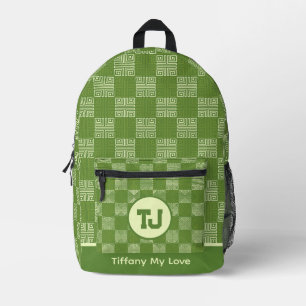 Edgy Back To School Monogrammed Teen Backpack