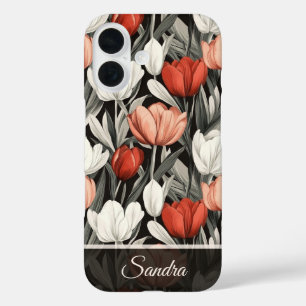 Edgy Birthday Party Tulip Custom iPhone 16 Case