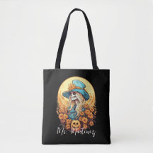 Edgy Cowgirl Skeleton Halloween Sunflower Teacher