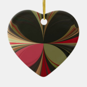 Edgy Earth Kaleidoscope Art Print Ceramic Tree Decoration