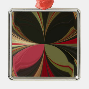 Edgy Earth Kaleidoscope Art Print Metal Tree Decoration