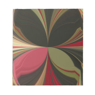 Edgy Earth Kaleidoscope Art Print Notepad