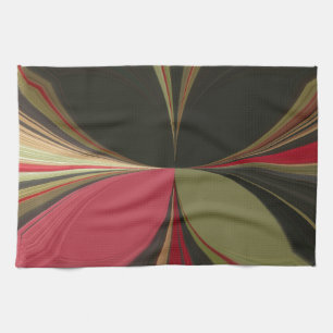 Edgy Earth Kaleidoscope Art Print Tea Towel