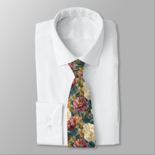 Edgy Fathers Day Gift Peonies Tie