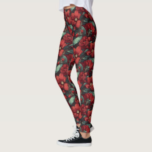 Edgy Gardenias Charm Clothes Fitness Leggings
