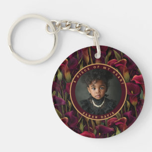 Edgy Gifts For Grandma Photo Calla Lilies Key Ring