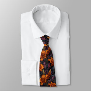 Edgy Gifts For Him Lilies Floral Tie