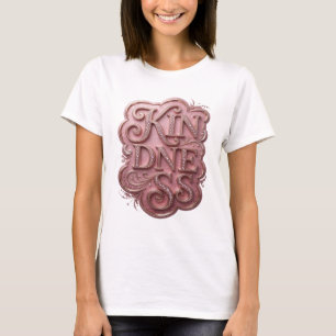 Edgy Gold KINDNESS Custom Design T-Shirt
