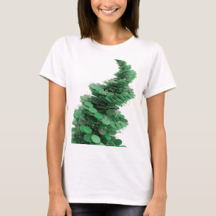 Edgy Green ABSTRACT ART Modern Design T-Shirt