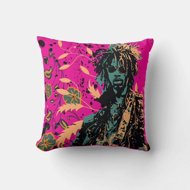 Edgy Grunge, The Player Cushion (Front)
