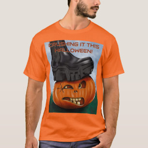 Edgy Halloween Crushing It This Halloween Orange T-Shirt