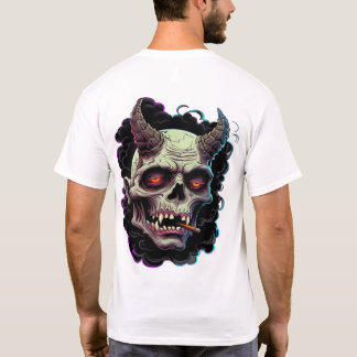 Edgy Horned Oni Monster graphic T-Shirt