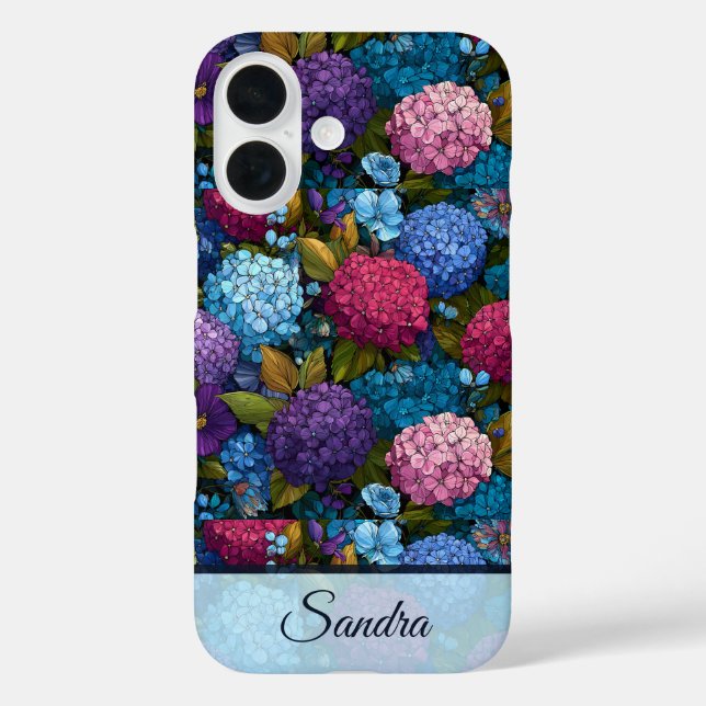 Edgy Housewarming Gift Hydrangeas Flower Name Case-Mate iPhone Case (Back)