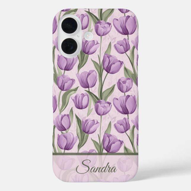 Edgy Housewarming Gift Tulip Name Case-Mate iPhone Case (Back)