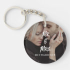 Edgy Modern Typography | Mr and Mrs with Photo