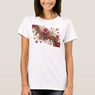 Edgy Orange ABSTRACT ART Art Print T-Shirt