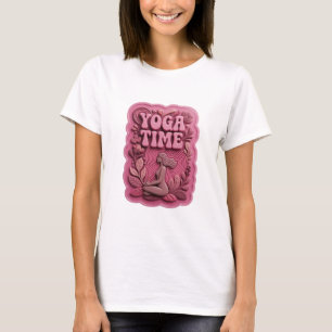 Edgy Pink YOGA TIME Wearable Art T-Shirt