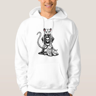 Edgy Punk Rat Rodent Rebellion Alternative Urban Hoodie