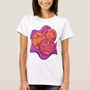 Edgy Purple ABSTRACT ART Design T-Shirt