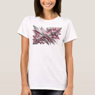 Edgy Red ABSTRACT ART Design T-Shirt