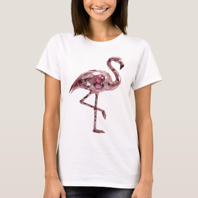 Edgy Silver ABSTRACT ART Graphic Design T-Shirt (Front)