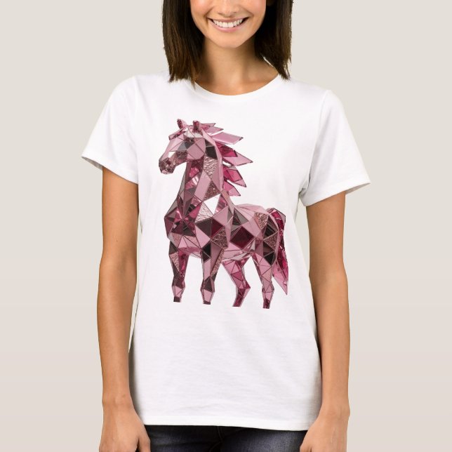 Edgy Silver ABSTRACT ART Statement Design T-Shirt (Front)