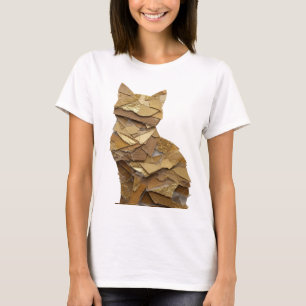 Edgy Silver ABSTRACT ART Statement Design T-Shirt