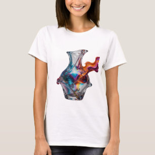 Edgy Silver ABSTRACT ART Statement Tee