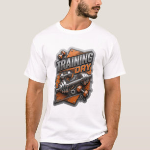 Edgy Silver TRAINING DAY Graphic Tee