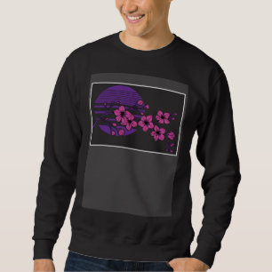 Edgy Soft Grunge Japanese Cherry Blossom Tree Aest Sweatshirt