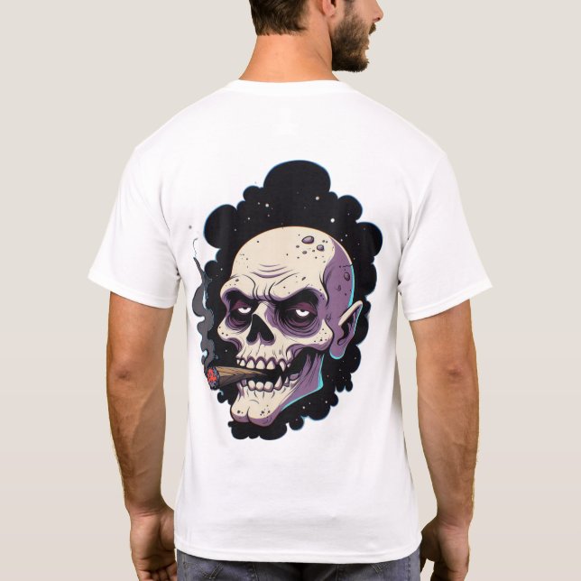 Edgy Vampire Skull T-Shirt (Back)
