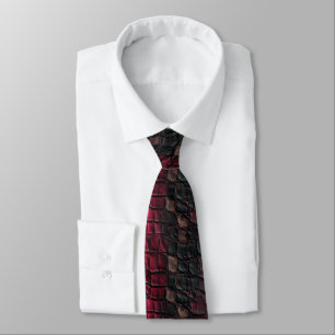 Edgy Wedding Gift Ideas Crocodile Print Tie