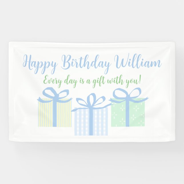 EDIAG Boy Birthday Banner (Horizontal)