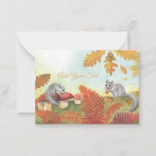 Edible dormice (Glis glis) Personalised Card