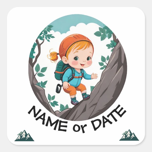 Edible Frosting Round Square Sticker (Front)