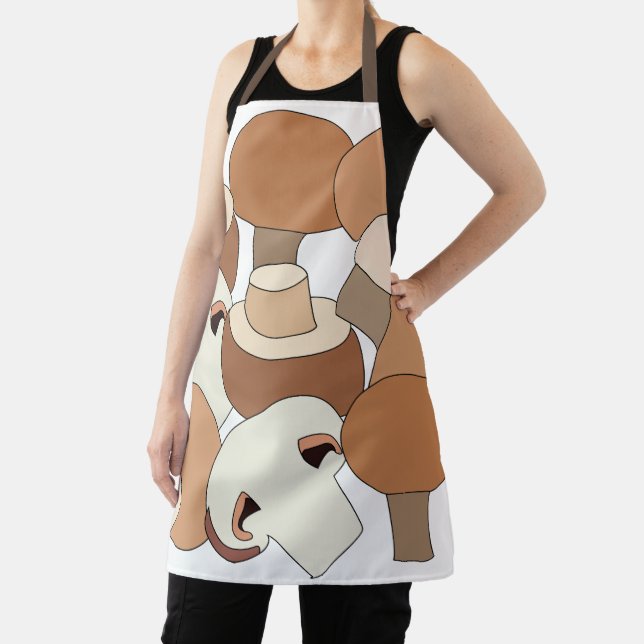 Edible Mushroom Forager Mycologist Chef Apron (Insitu)