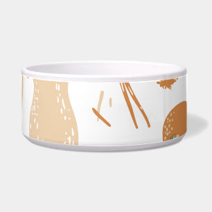 Edible Mushrooms Linocut Vintage Pattern