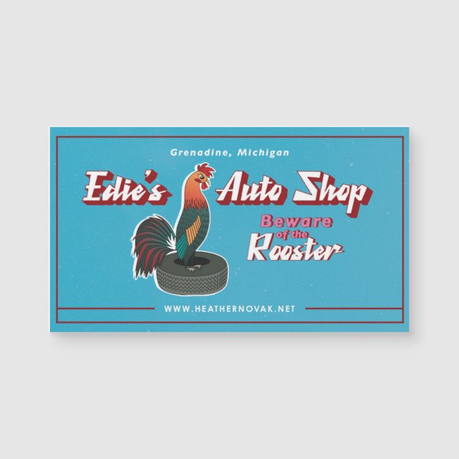 Edie's Auto Official Magnet! (Front)