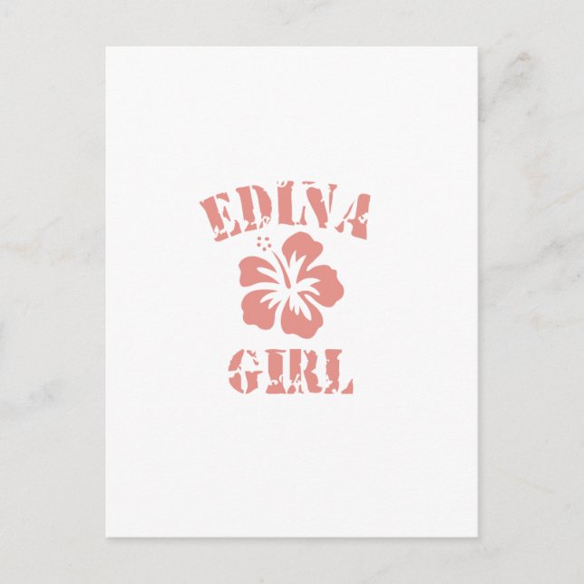 Edina Pink Girl Postcard (Front)