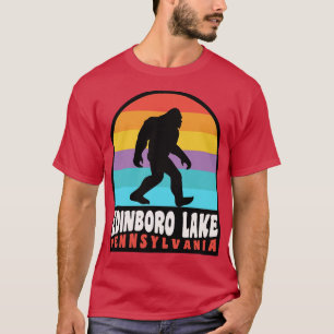 Edinboro Lake Pennsylvania Retro Sunset T-Shirt