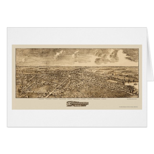 Edinboro, PA Panoramic Map - 1898 (Front Horizontal)
