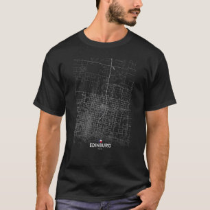 edinburg texas City map Travel souvenir hometown T-Shirt