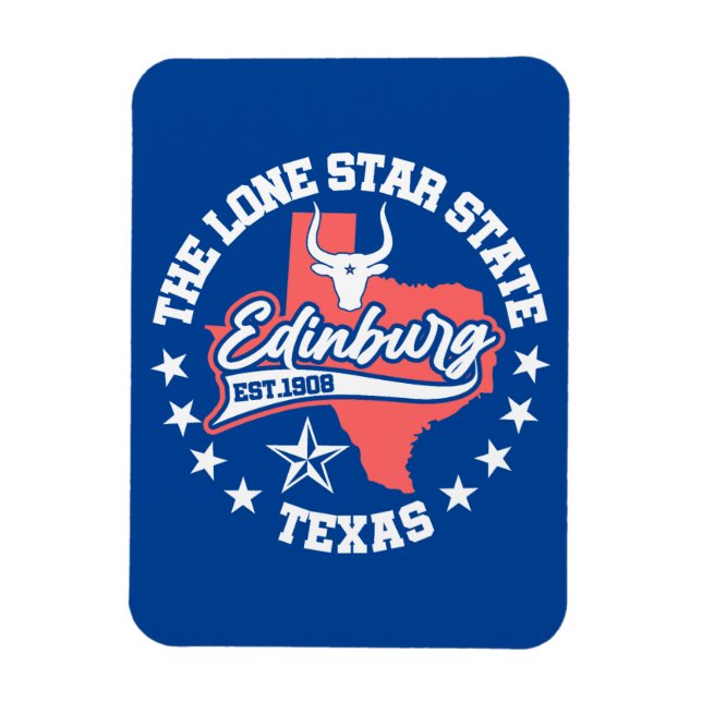 Edinburg,Texas Magnet (Vertical)